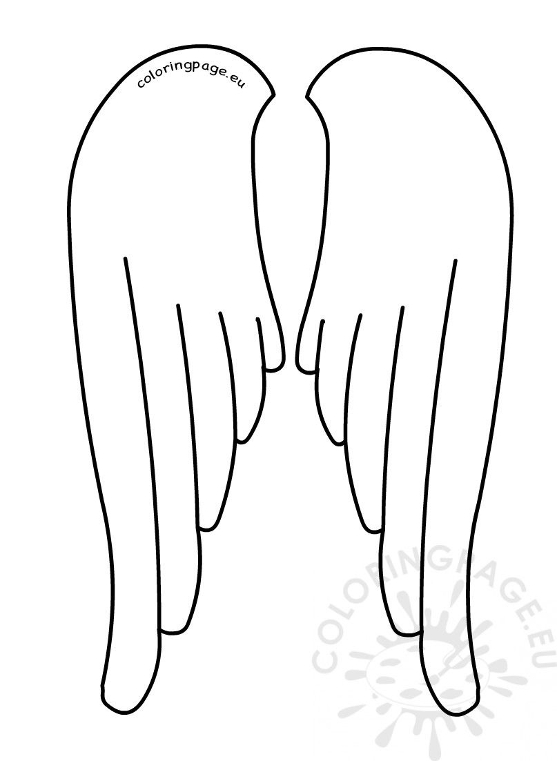 Printable Angel Wings Template | Coloring Page | Diy Angel Wings inside Angel Wings Template Printable Free