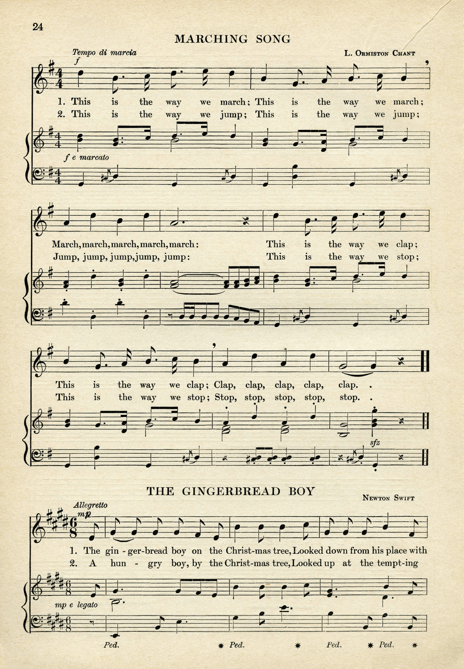 Printable Antique Sheet Music - The Old Design Shop intended for Free Printable Sheet Music