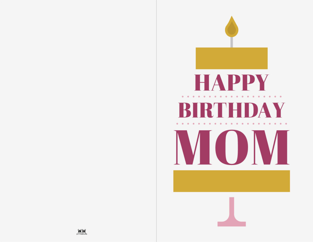 Printable Birthday Cards - 110 Free Birthday Cards | Printabulls in Free Printable Birthday Cards For Mom