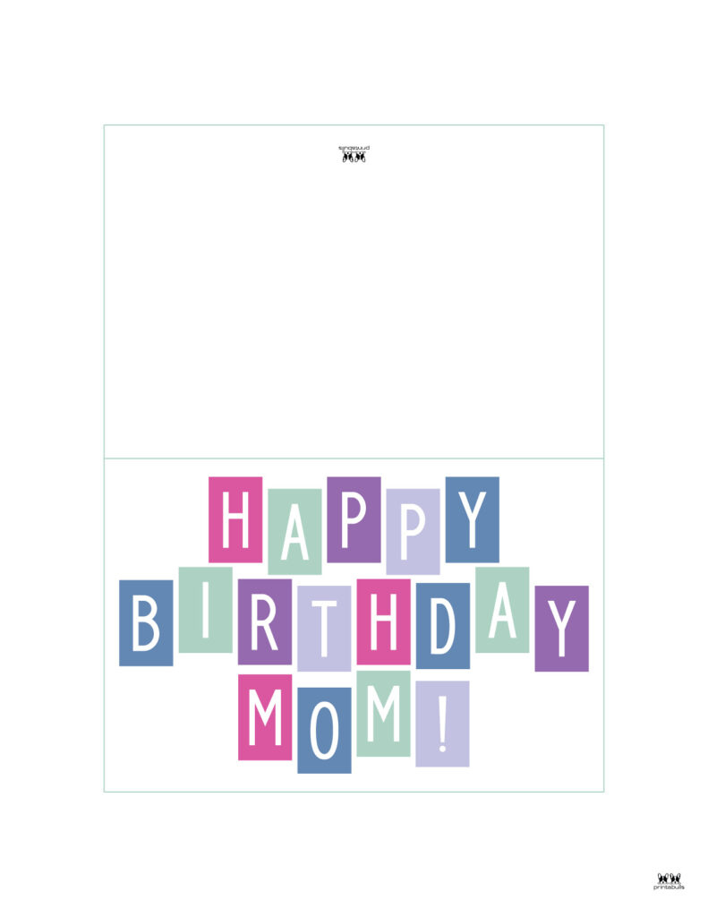 Printable Birthday Cards - 110 Free Birthday Cards | Printabulls intended for Free Printable Birthday Cards For Mom