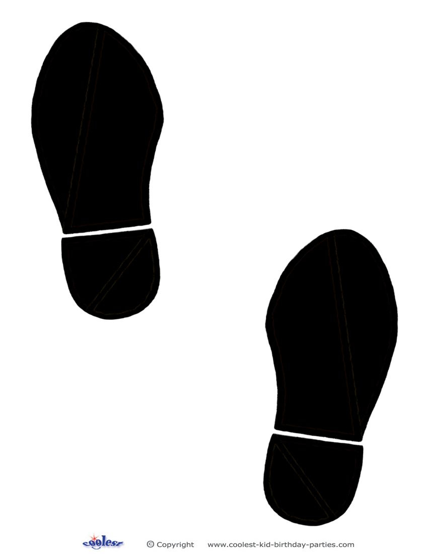 Printable Black Footprints | Детектив, Динозавры, Джеймс Бонд pertaining to Free Printable Footprints