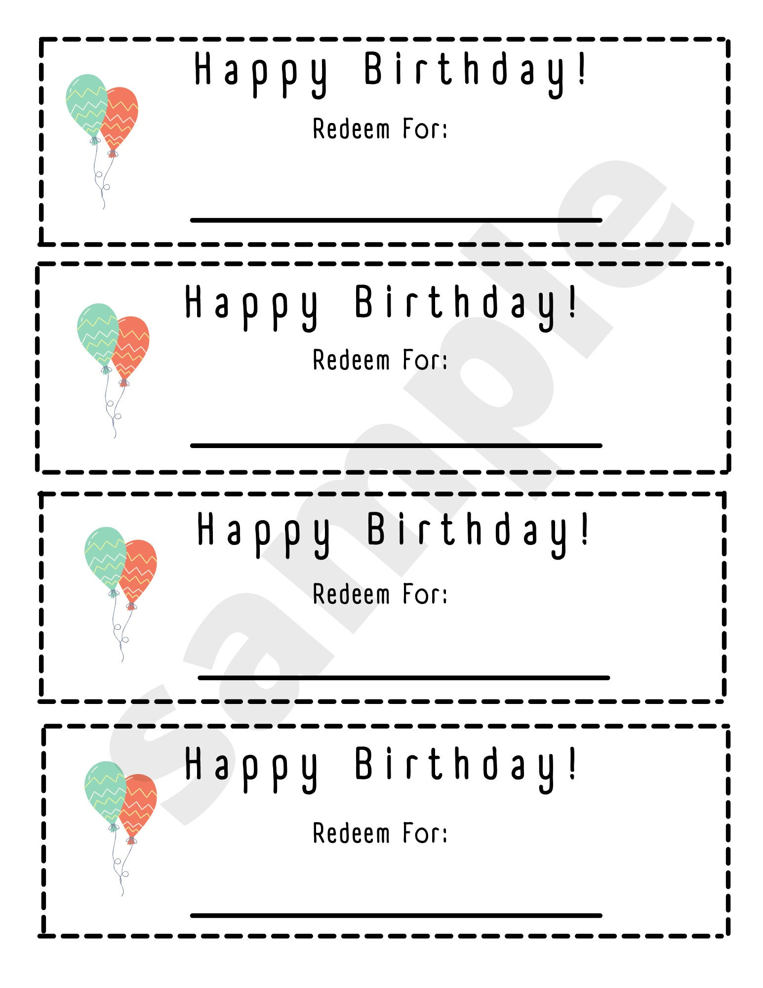 Printable Blank Birthday Coupons within Free Printable Blank Birthday Coupons