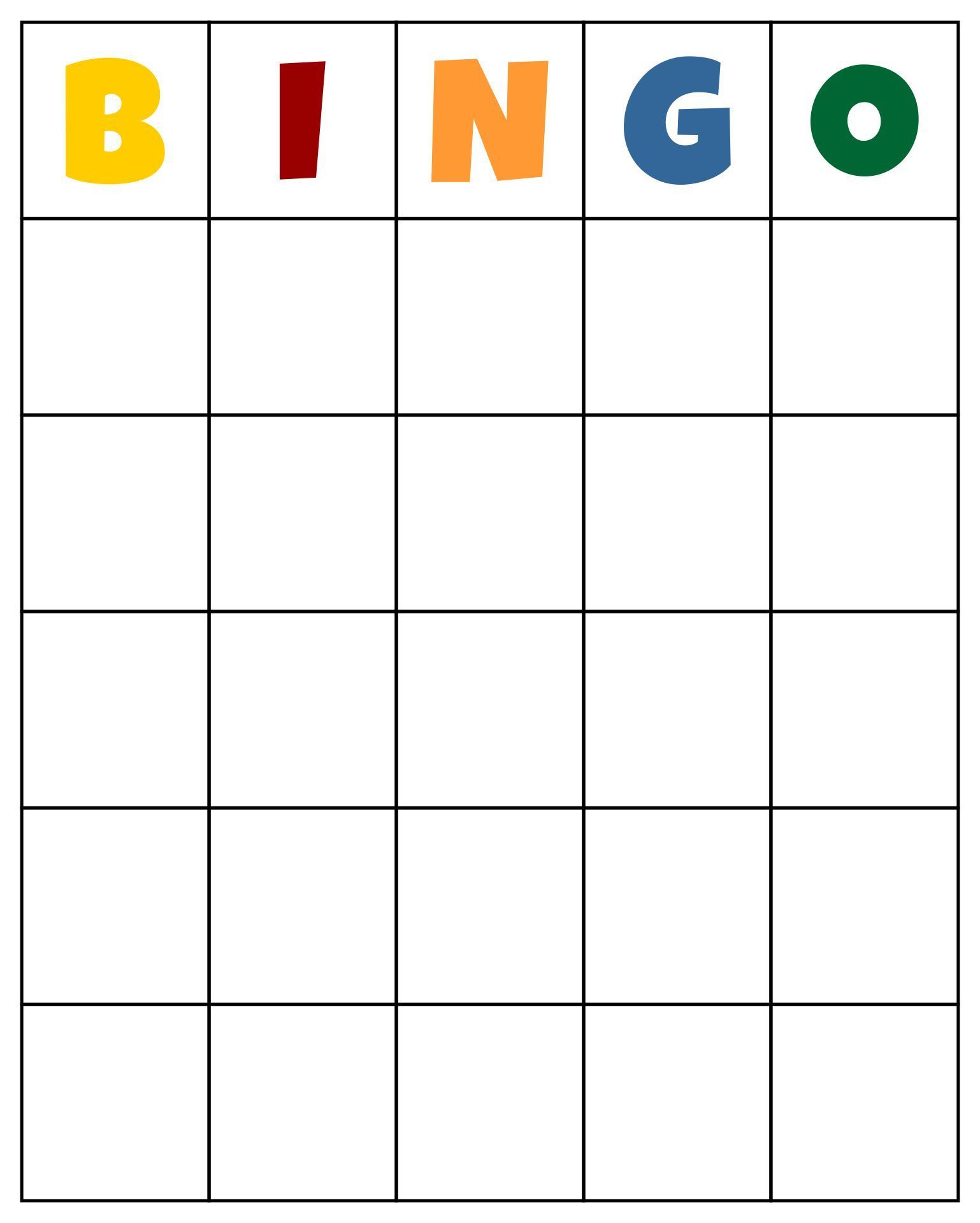 Printable Blank Playing Card Template inside Free Printable Bingo Maker