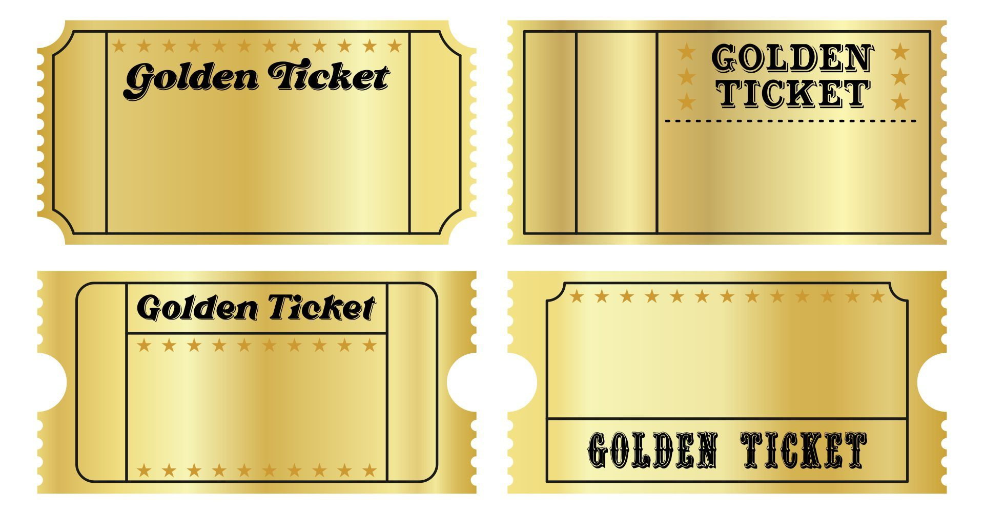 Printable Blank Tickets | Printablee - Golden Ticket Template within Free Printable Tickets