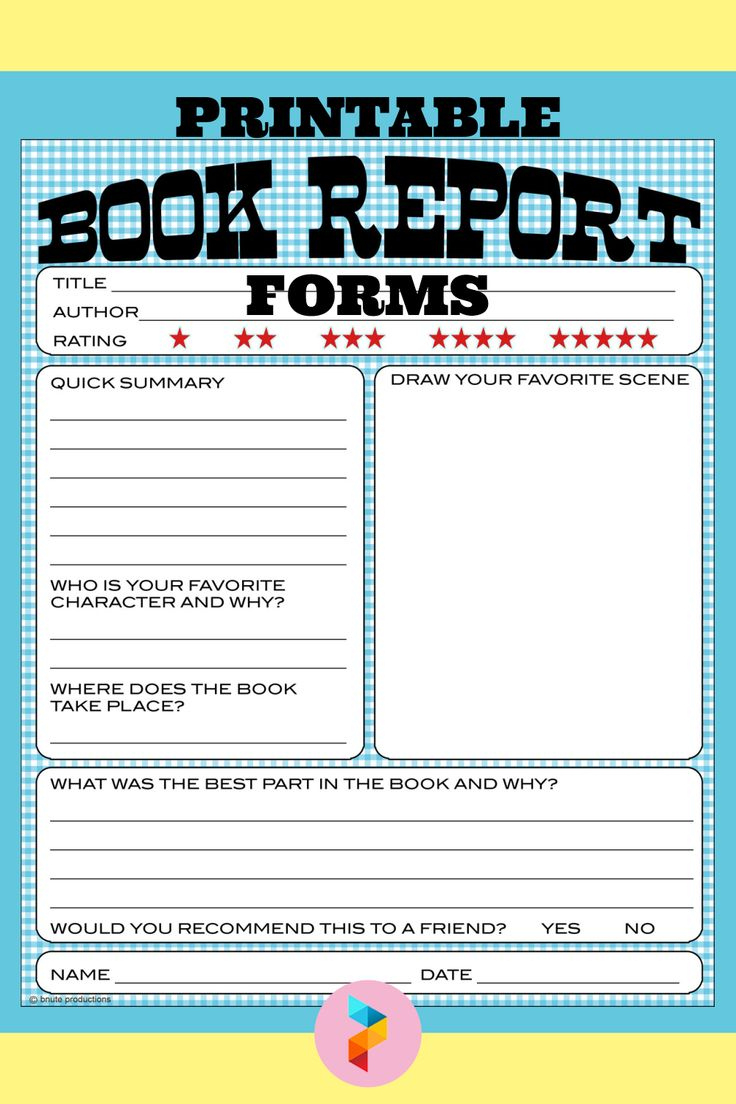 Printable Book Report Forms | Book Report Templates, Book Report within Free Printable Book Report Forms For Elementary Students