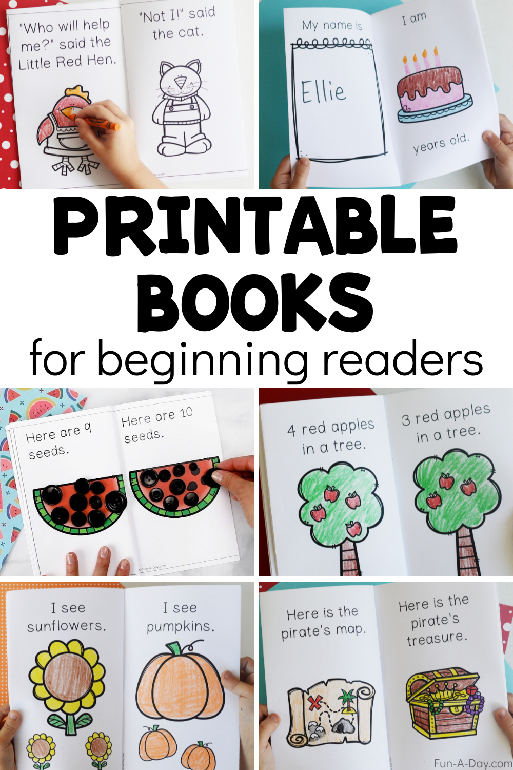 Printable Books For Preschool And Kindergarten regarding Free Printable Books For Beginning Readers