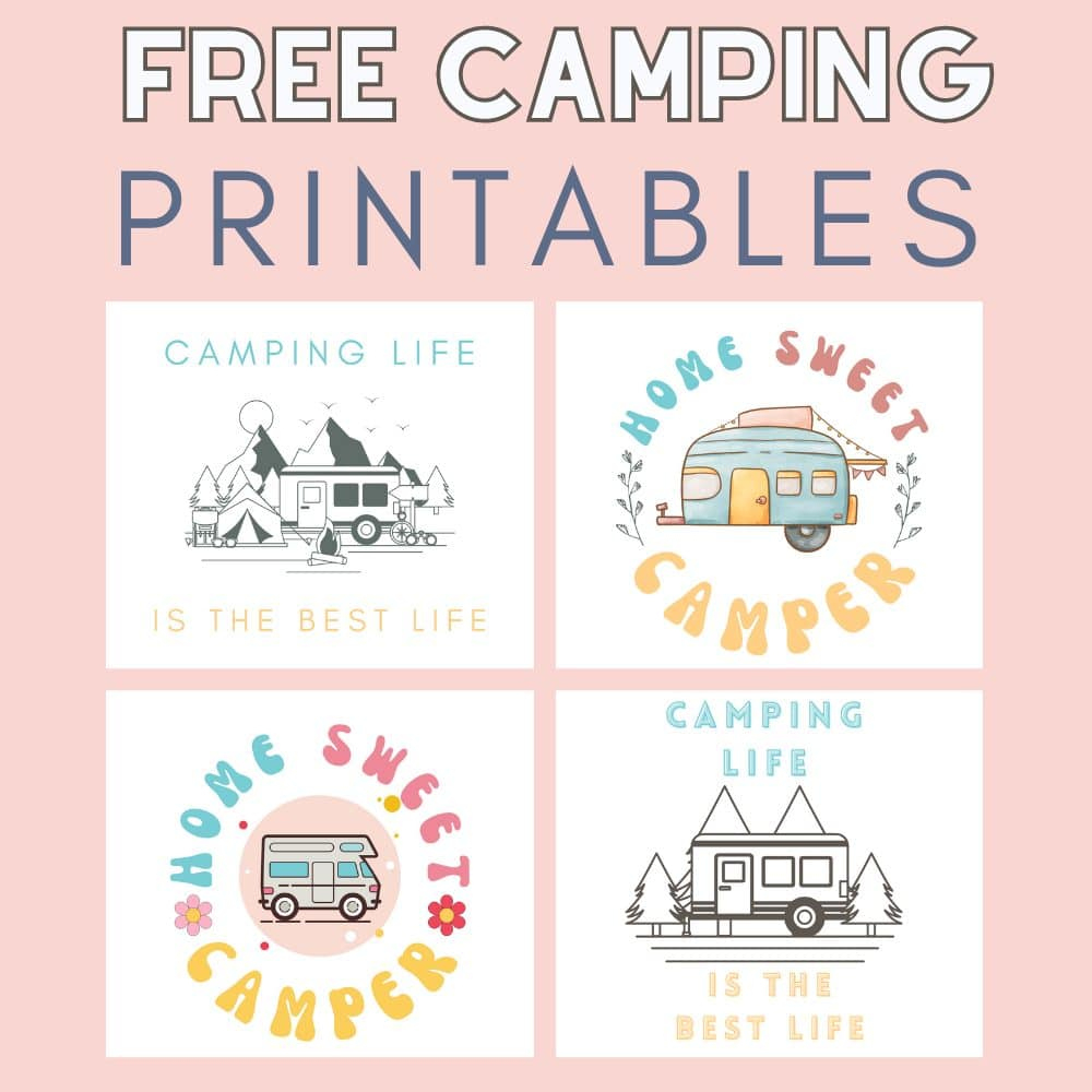 Printable Camping Signs - The Girl Creative for Free Printable Camping Signs