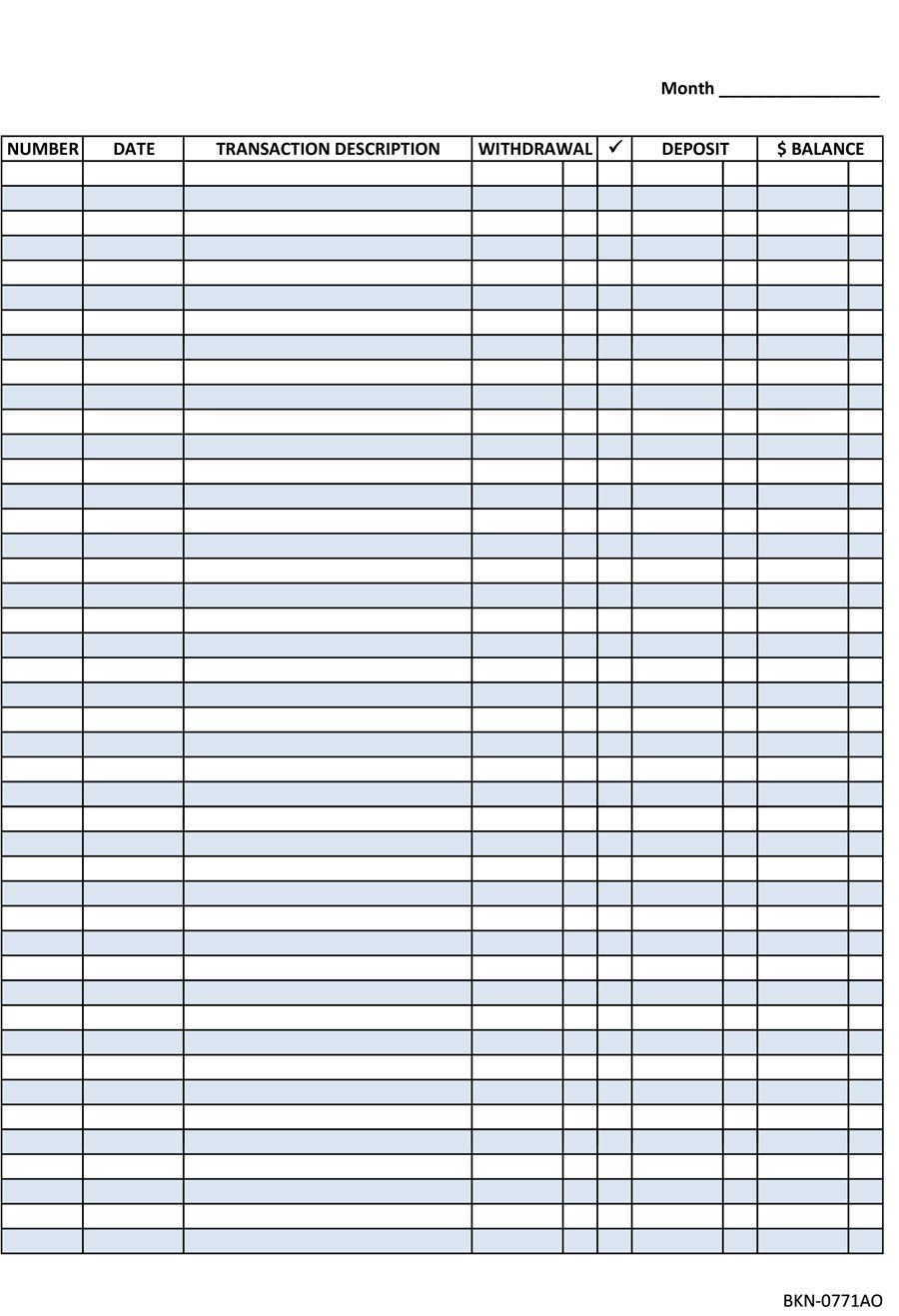 Printable Check Registers | Business Mentor | Printable Check inside Free Printable Blank Check Register Template