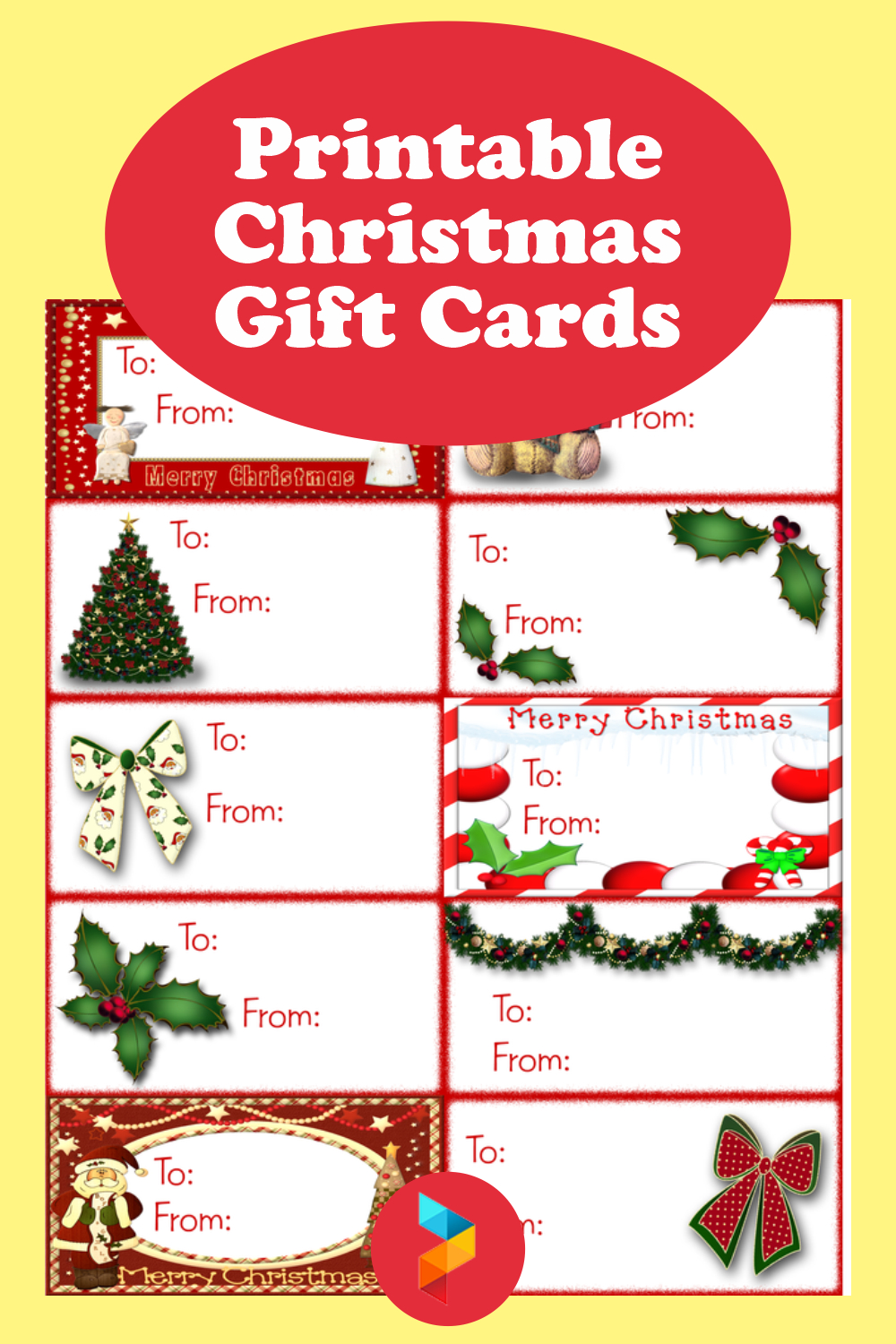 Printable Christmas Gift Cards | Printable Christmas Gift Card with regard to Free Printable Christmas Gift Cards