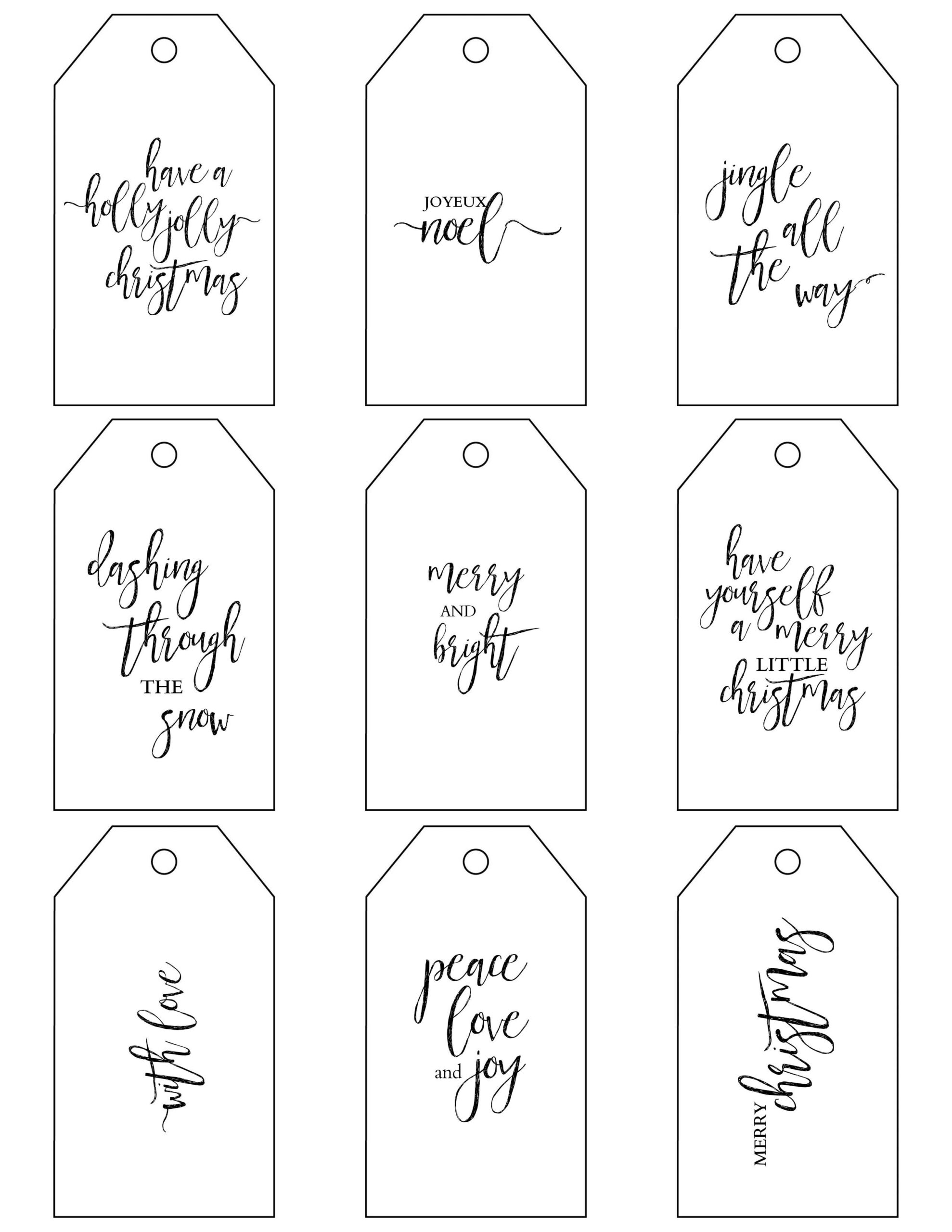 Printable Christmas Gift Tags Make Holiday Wrapping Simple for Diy Christmas Gift Tags Free Printable
