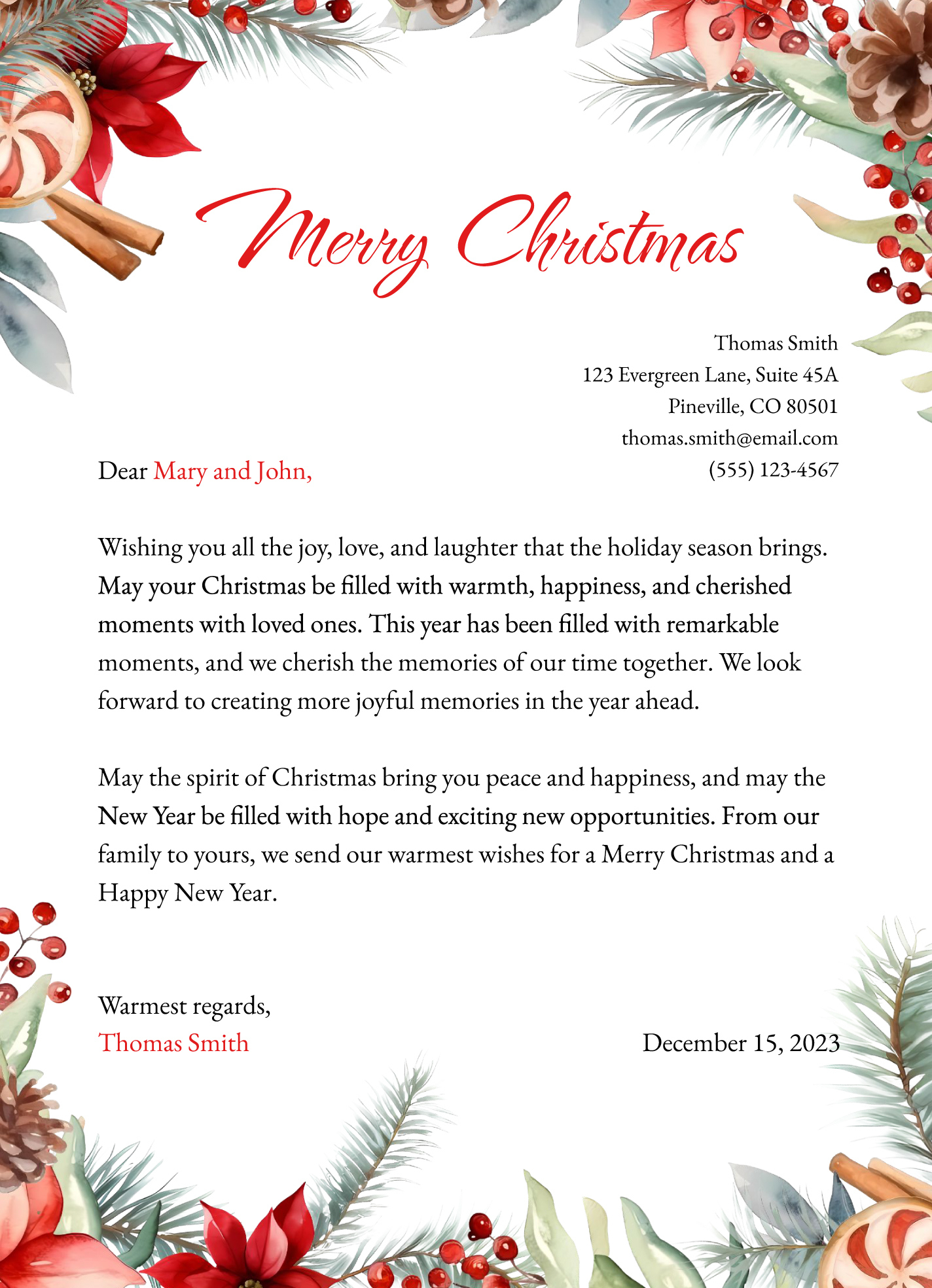 Printable Christmas Letterhead Free Google Docs Template - Gdoc.io pertaining to Free Printable Christmas Letterhead