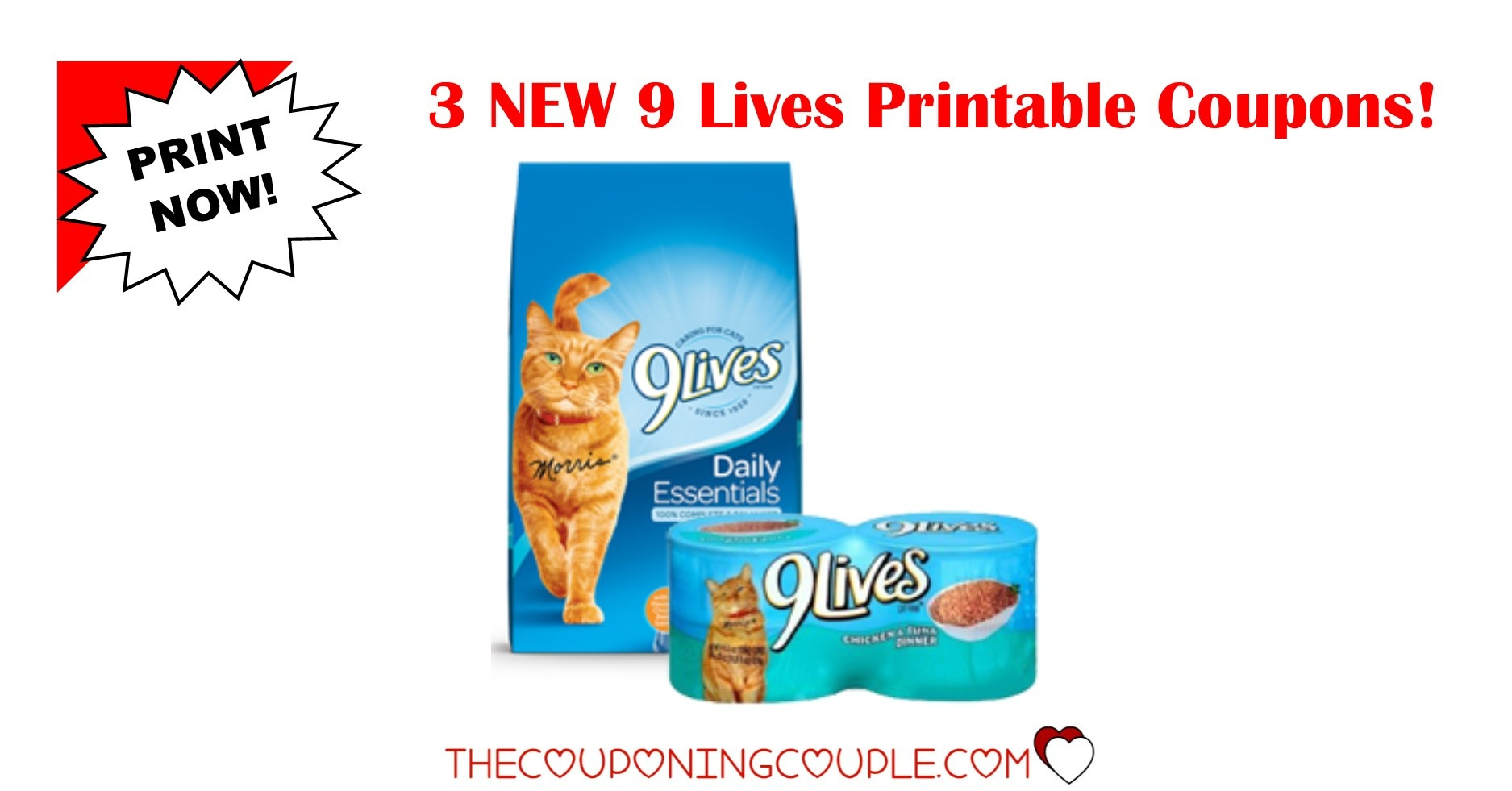 Printable Coupons For Cat Food for Free Printable 9 Lives Cat Food Coupons