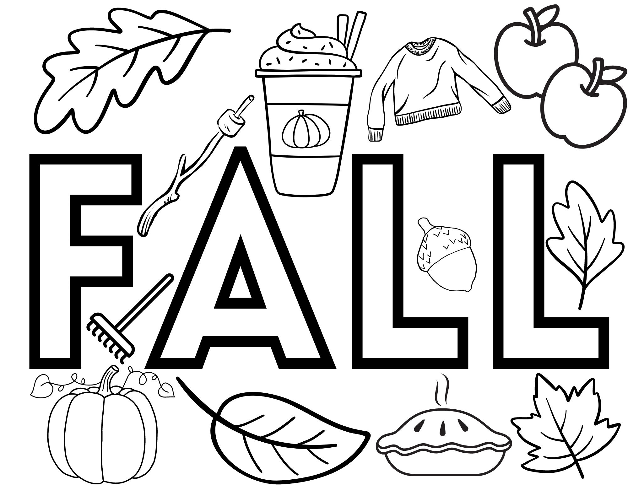 Printable Cute Fall Coloring Pages - Crafty Morning throughout Free Printable Fall Coloring Pages