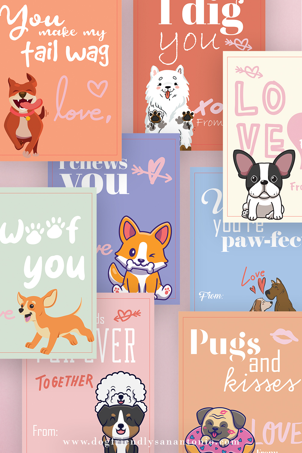Printable Dog Valentine&amp;#039;S Day Cards - The Dog Guide San Antonio for Free Printable Dog Valentines Day Cards