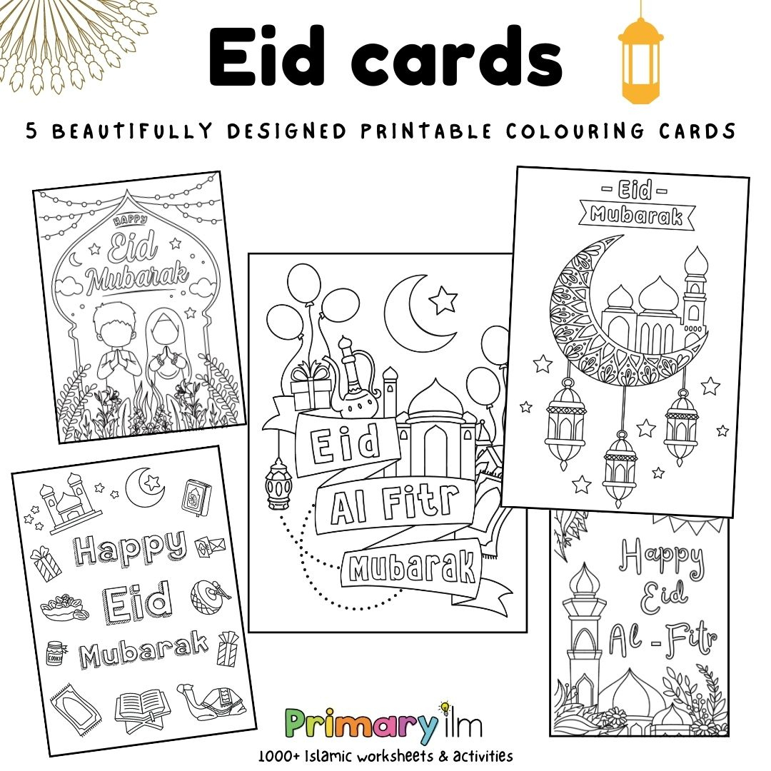 Printable Eid Cards - Primary Ilm regarding Eid Cards Free Printable