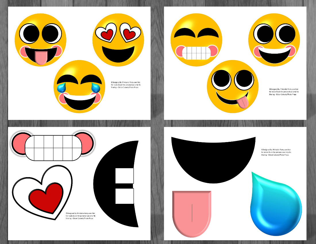 Printable Emoji Birthday Party Decorations | Emoji Party Supplies regarding Free Emoji Party Printables