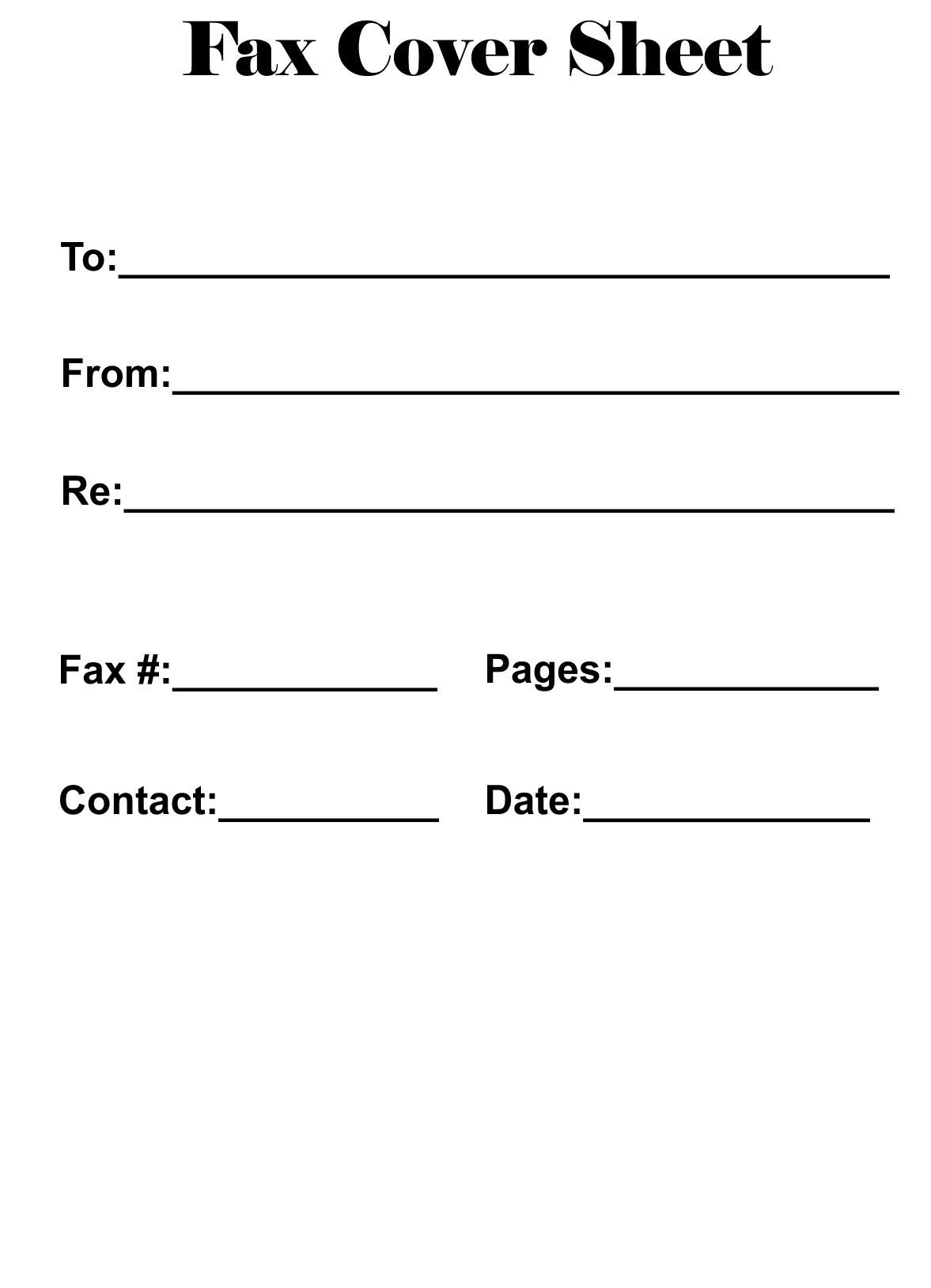 Printable Fax Cover Sheet | Cover Sheet Template, Fax Cover Sheet with Free Printable Fax Cover Sheet