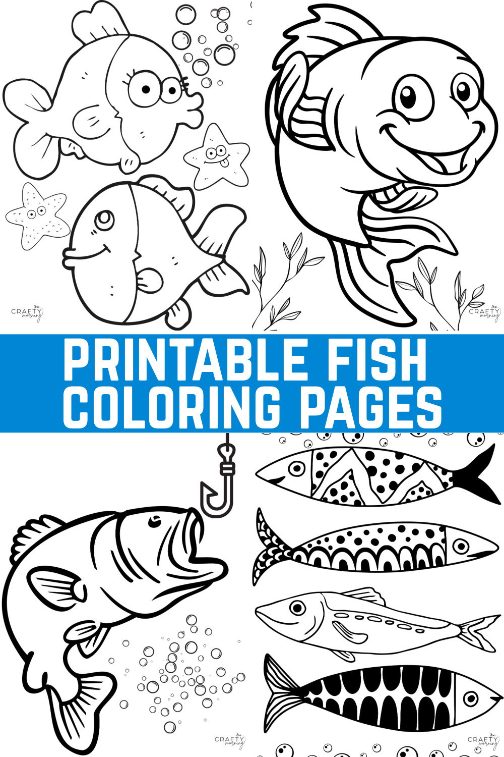 Printable Fish Coloring Pages - Crafty Morning for Free Printable Fish Coloring Pages