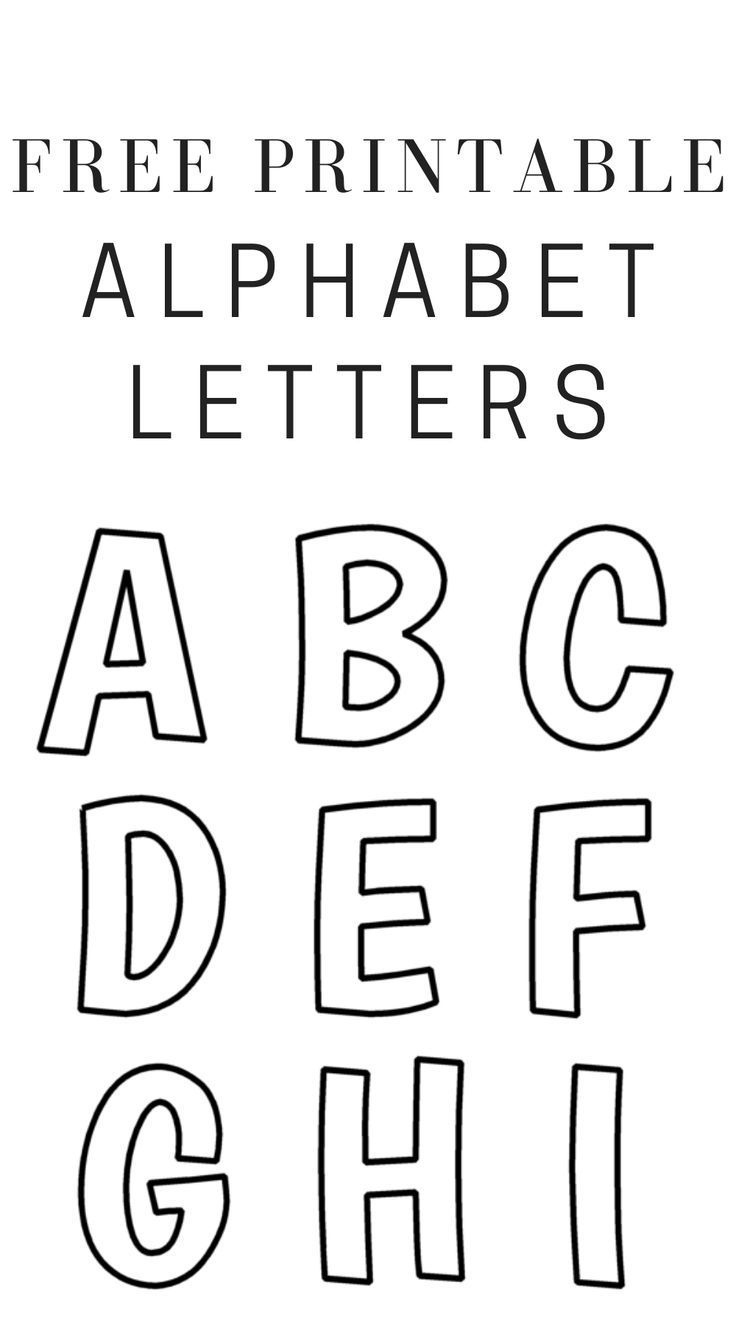 Printable Free Alphabet Templates | Free Printable Alphabet in Free Printable Alphabet Letters