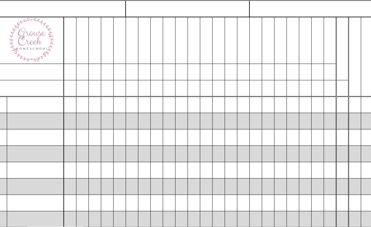 Printable Gradebook » The Spreadsheet Page with regard to Free Printable Gradebook