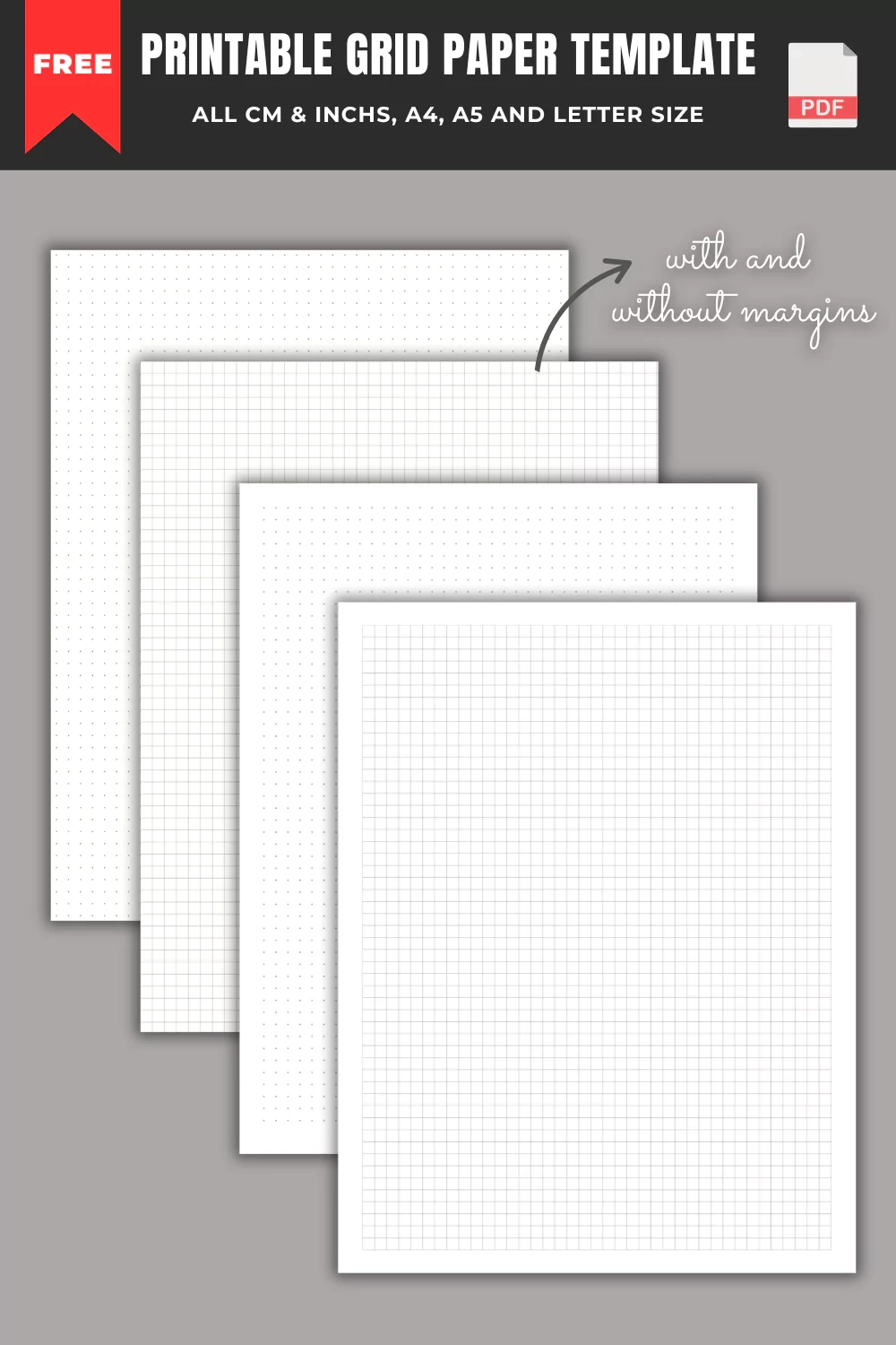 Printable Grid Paper For Free - Dot And Square inside Free Printable Square Dot Paper