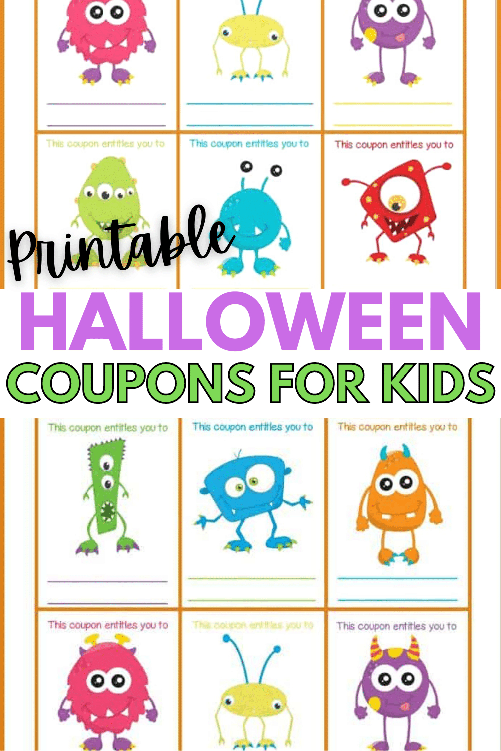 Printable Halloween Coupons For Kids inside Free Printable Halloween Candy Coupons