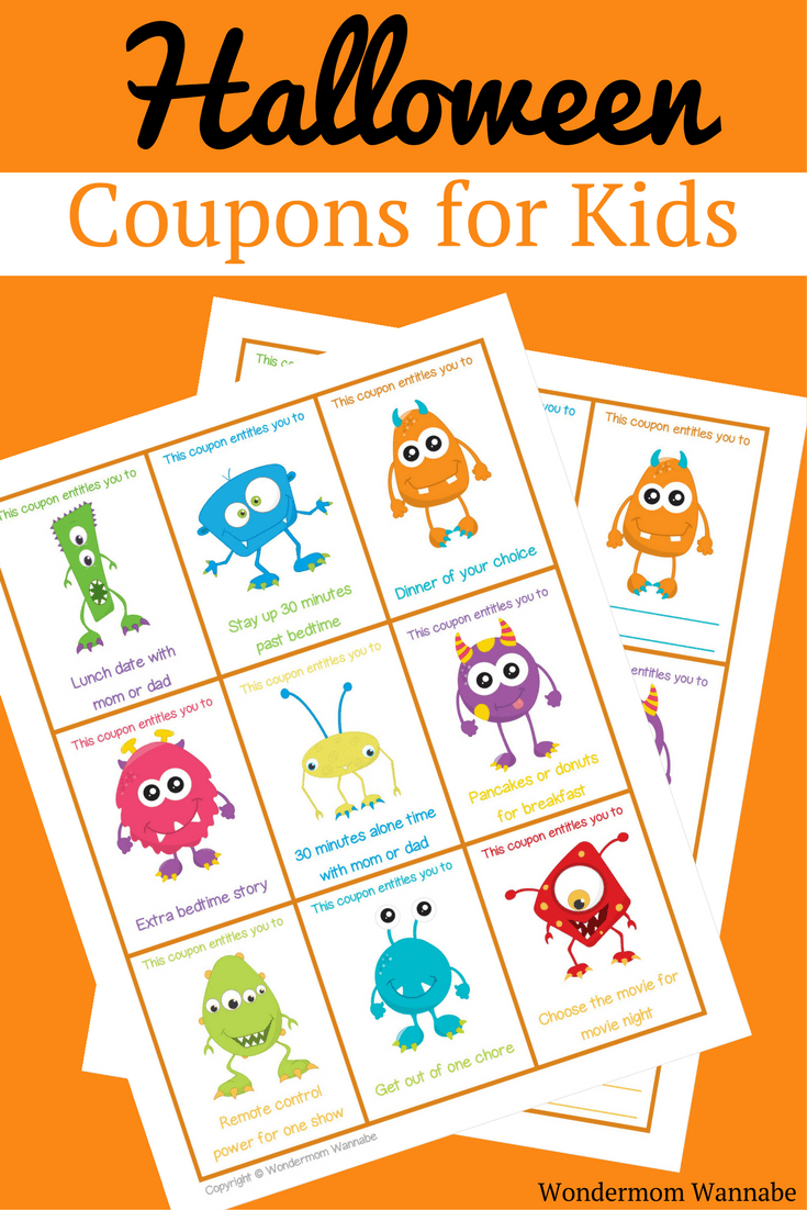 Printable Halloween Coupons For Kids throughout Free Printable Halloween Candy Coupons