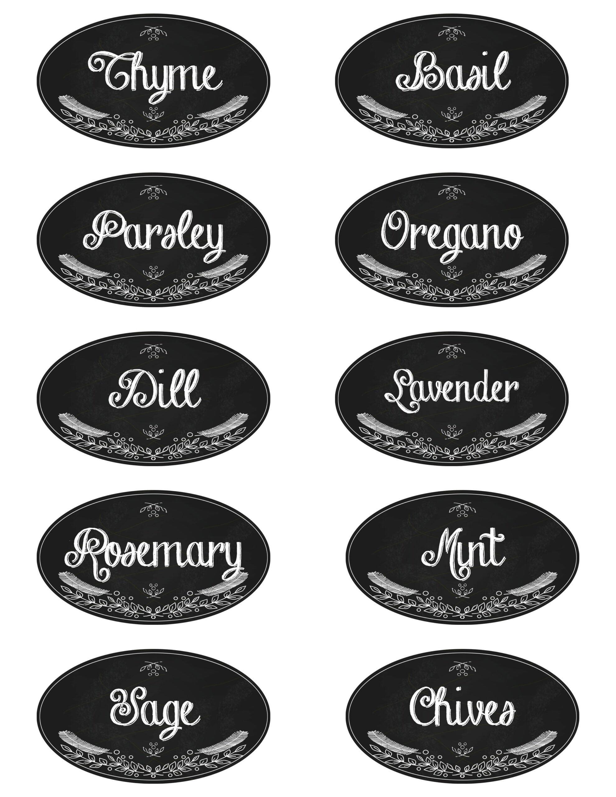 Printable Indoor Herb Labels | Lisa Made Design with Free Printable Herb Labels