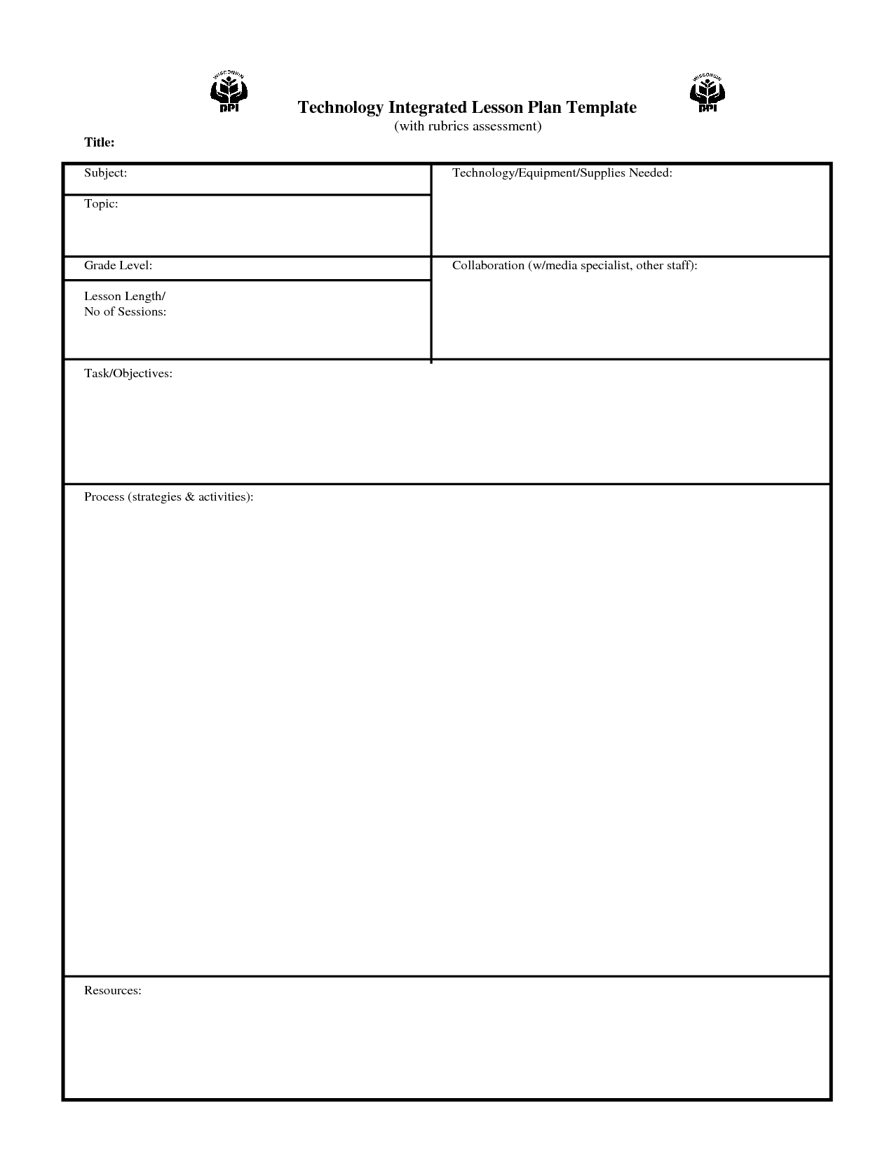 Printable Lesson Plans For Preschool U2013 Weekly Lesson Plan Template pertaining to Free Printable Lesson Plan Template Blank