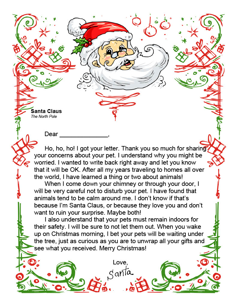 Printable Letters From Santa | Free Printables for Free Printable Letters From Santa