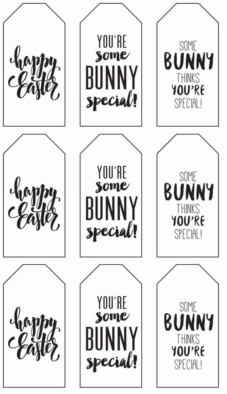 Printable Little Easter Gift Tags Make Cute Favors! | Happy Easter with Free Printable Easter Tags