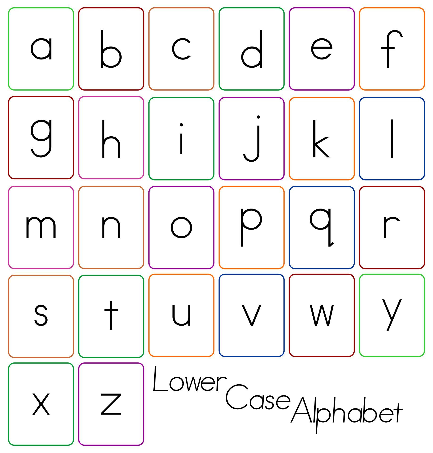 Printable Lower Case Alphabet Flash Cards | Printablee | Alphabet pertaining to Free Printable Lower Case Letters Flashcards