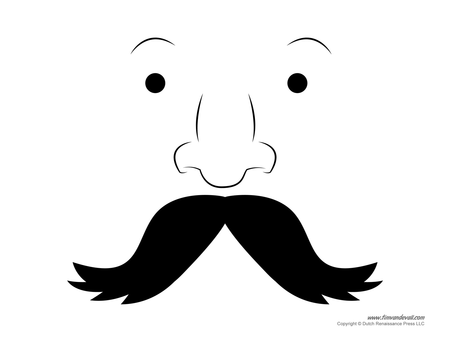 Printable Mustache Templates | Mustaches For Kids – Tim&amp;#039;S Printables for Free Printable Mustache