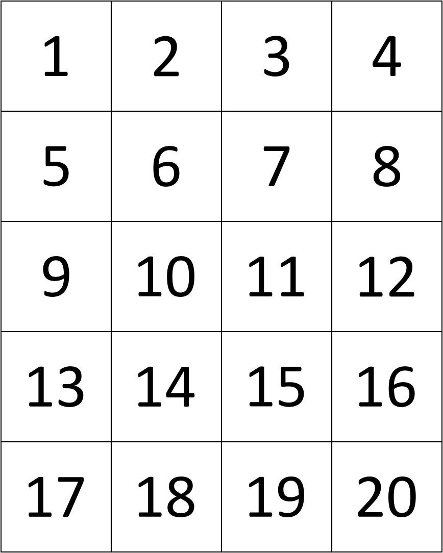 Printable Number Flash Cards 1-20 | Printablee | Printable Numbers for Free Printable Number Cards