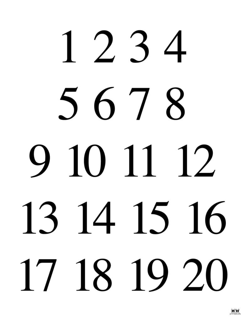 Printable Numbers - 58 Free Printables | Printabulls with Free Printable Numbers