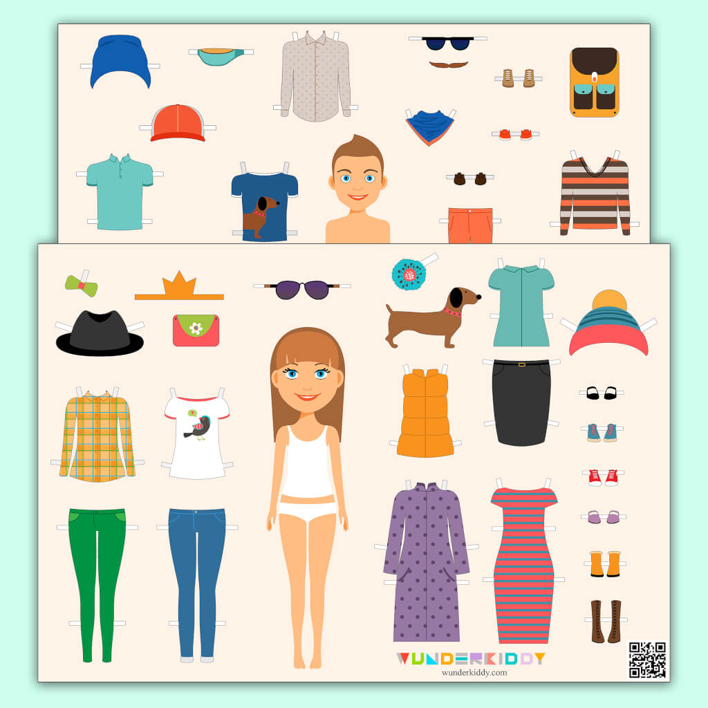 Printable Paper Dolls Cut Out Templates For Kids intended for Free Printable Dress Up Paper Dolls