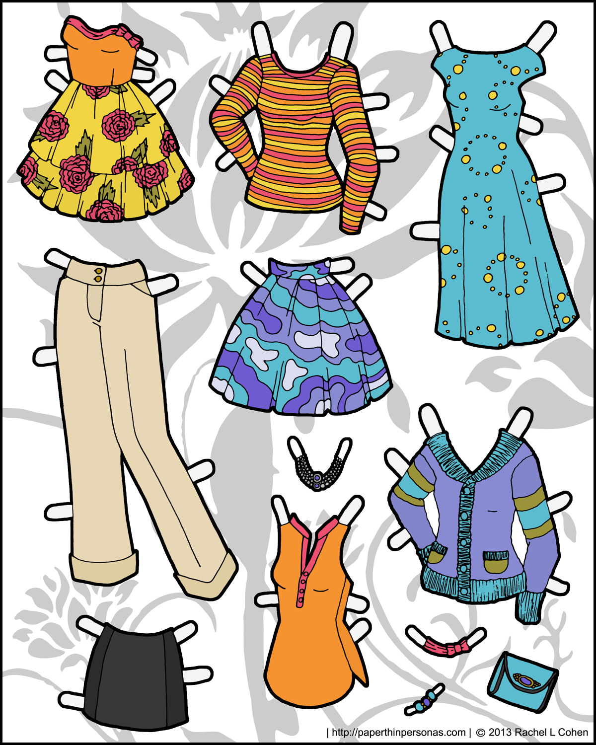 Printable Paper Dolls From Paper Thin Personas in Free Printable Paper Dolls From Around the World