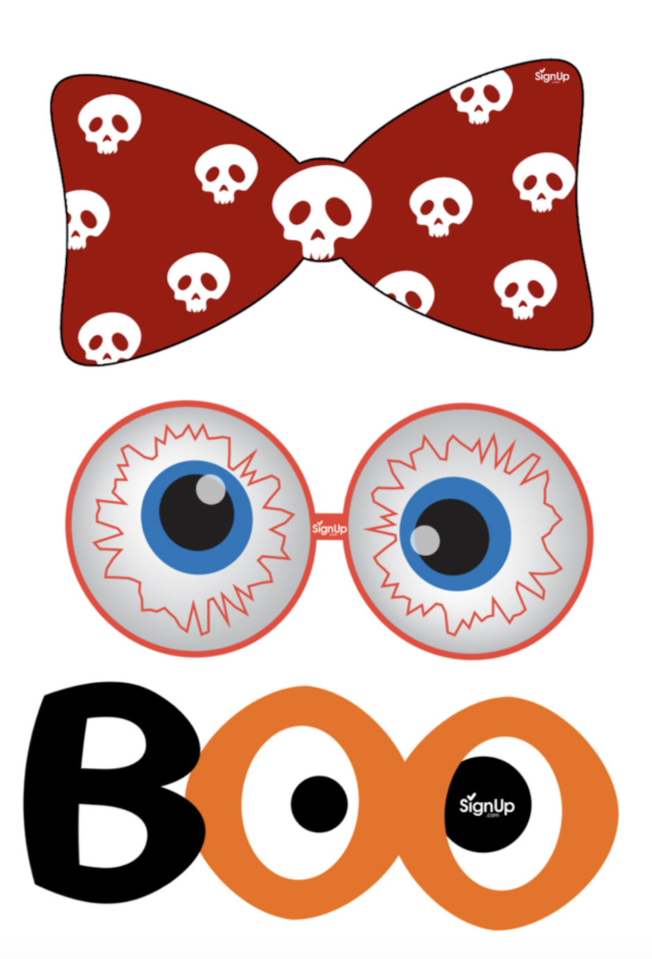 Printable Photobooth Props: Halloween Party Craft Activity with Free Printable Photo Booth Props