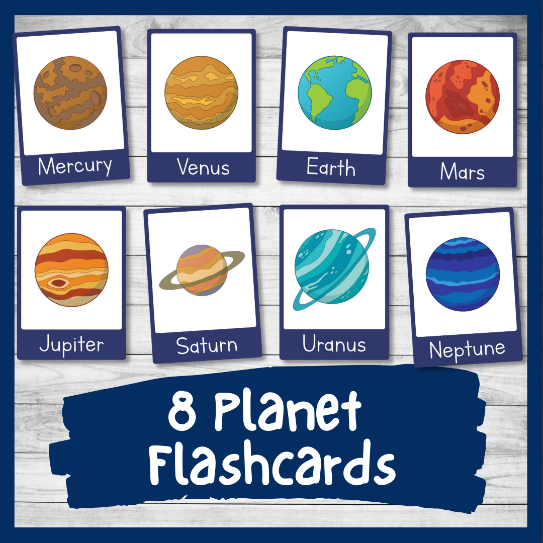 Printable Planet Flashcards With Facts - Solar System Fact Cards with Free Printable Solar System Flashcards