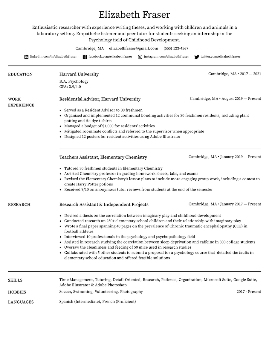 Printable Resume Templates &amp;amp; Formats For 2022 | Easy Resume pertaining to Free Printable Resume Templates