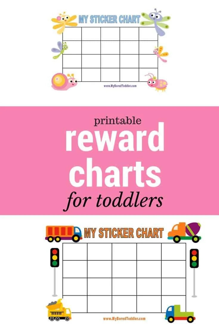 Printable Reward Charts - My Bored Toddler Reusable And Fun! inside Free Printable Reward Charts For 2 Year Olds