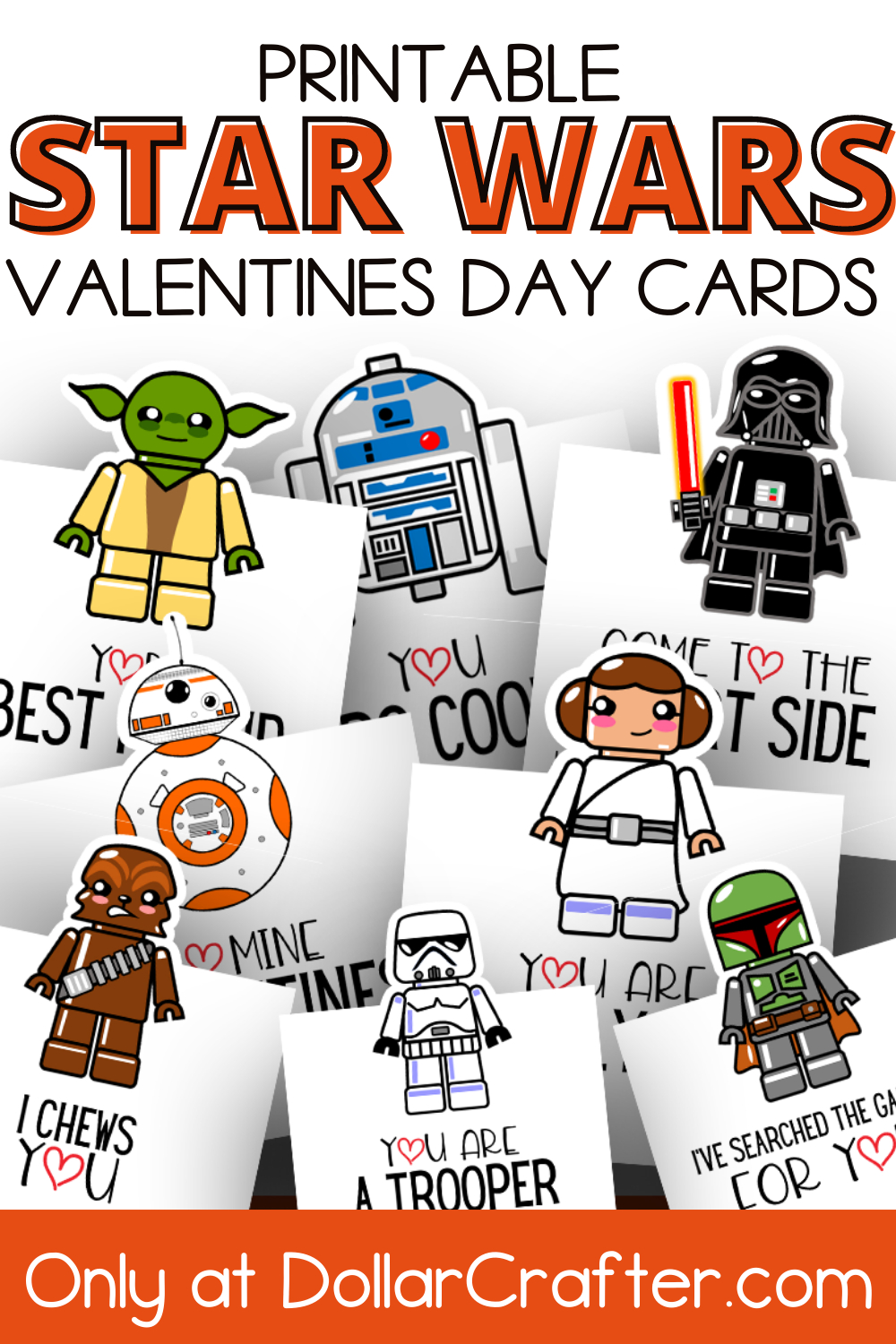 Printable Star Wars Lego Valentines Day Cards | Star Wars with Free Printable Lego Star Wars Valentines