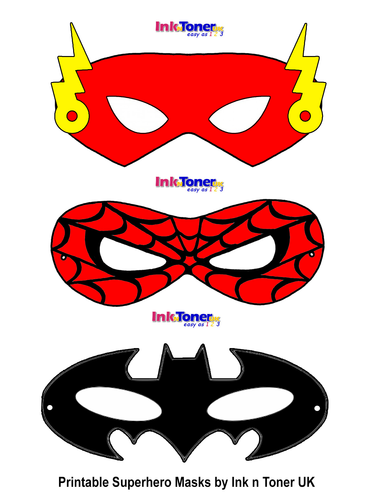 Printable Superhero Masks For Super Hero Day | Inkntoneruk Blog within Free Printable Superhero Masks