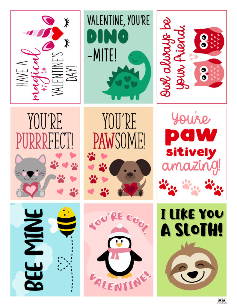 Printable Valentine&amp;#039;S Day Cards - 250+ Free Printables | Printabulls with Free Printable Valentines Day Cards