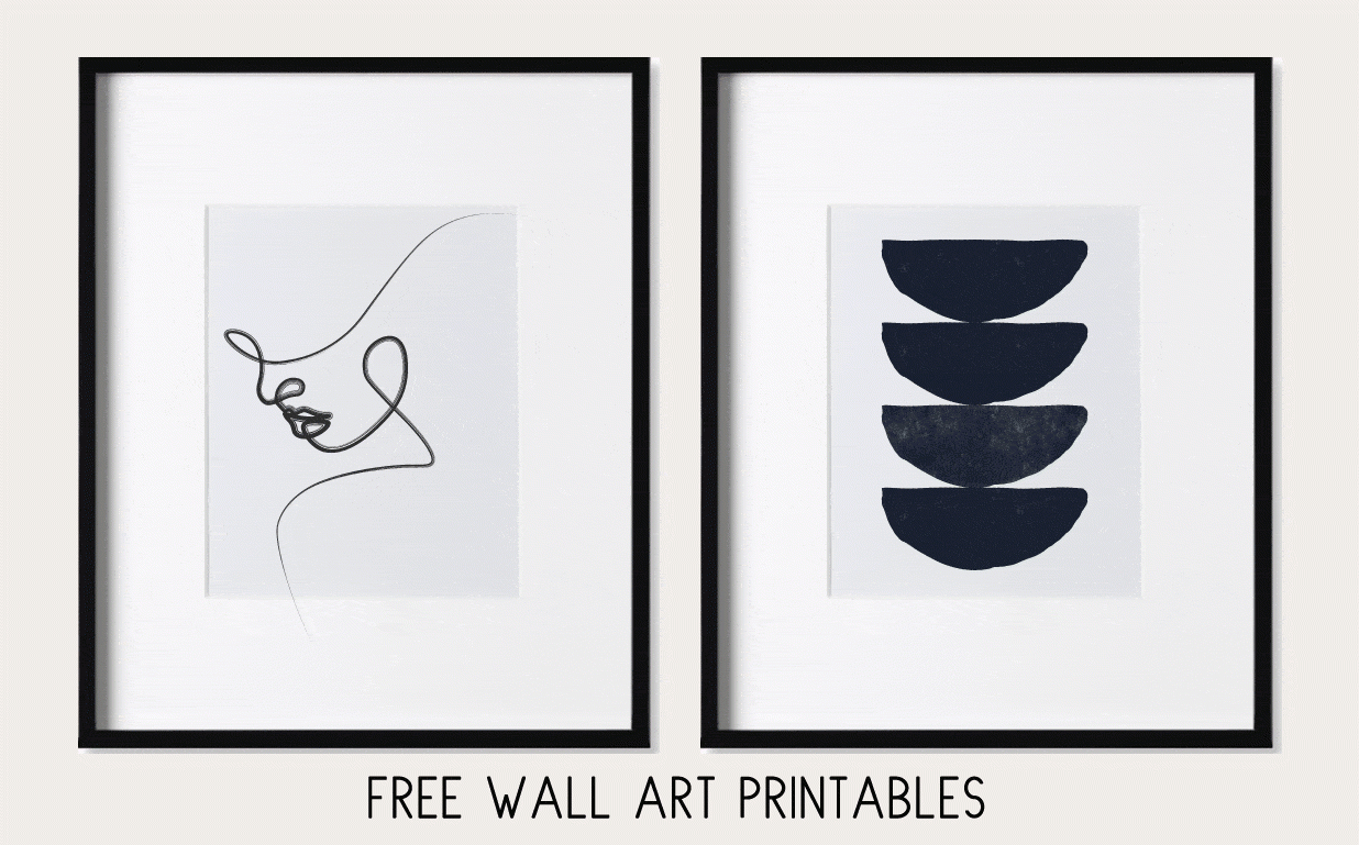 Printable Wall Decor | Free | Easy To Print At Home Modern Designs with Free Printable Wall Art Decor