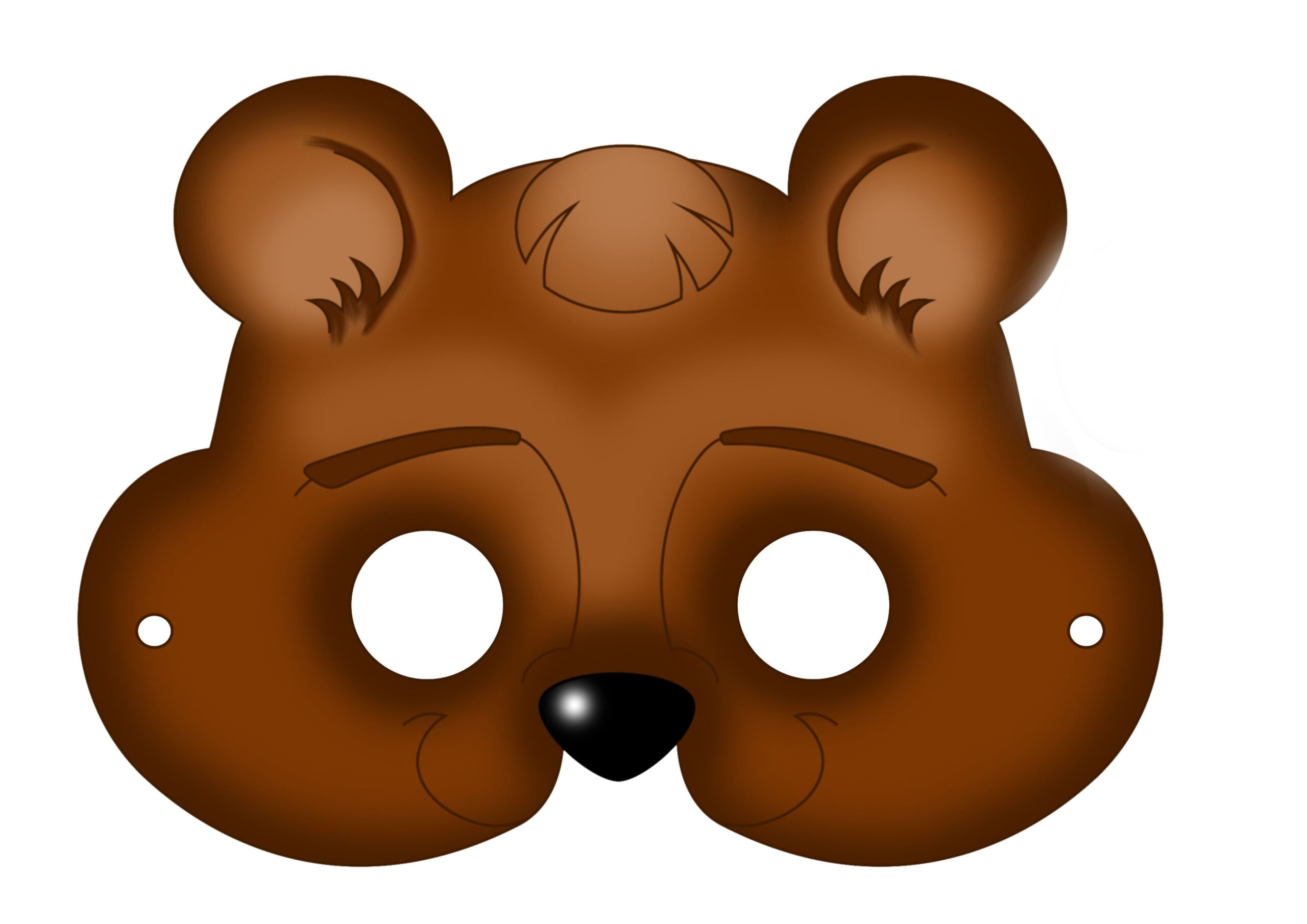 Printout Bear Mask | Маски, Маска, Медведь throughout Free Printable Bear Mask
