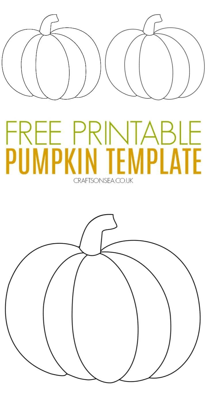 Pumpkin Template For Kids Crafts for Pumpkin Templates Free Printable