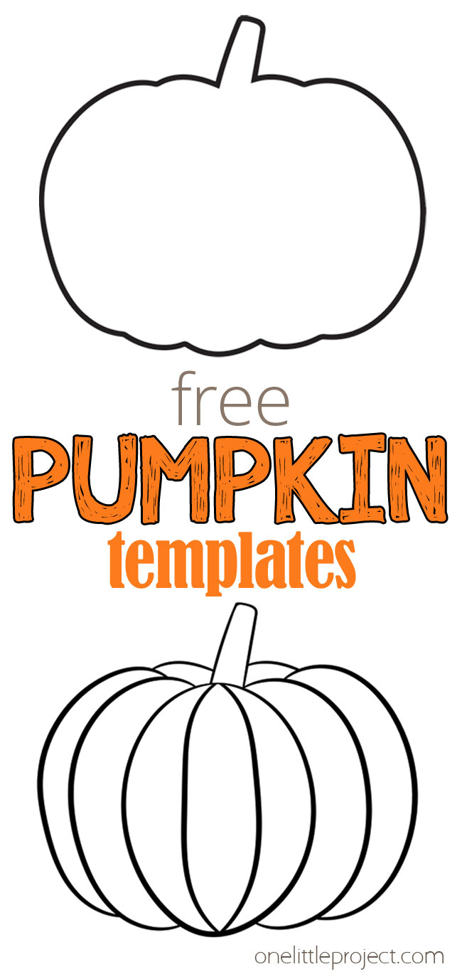 Pumpkin Template | Free Printable Pumpkin Outlines - One Little pertaining to Free Printable Pumpkin Templates