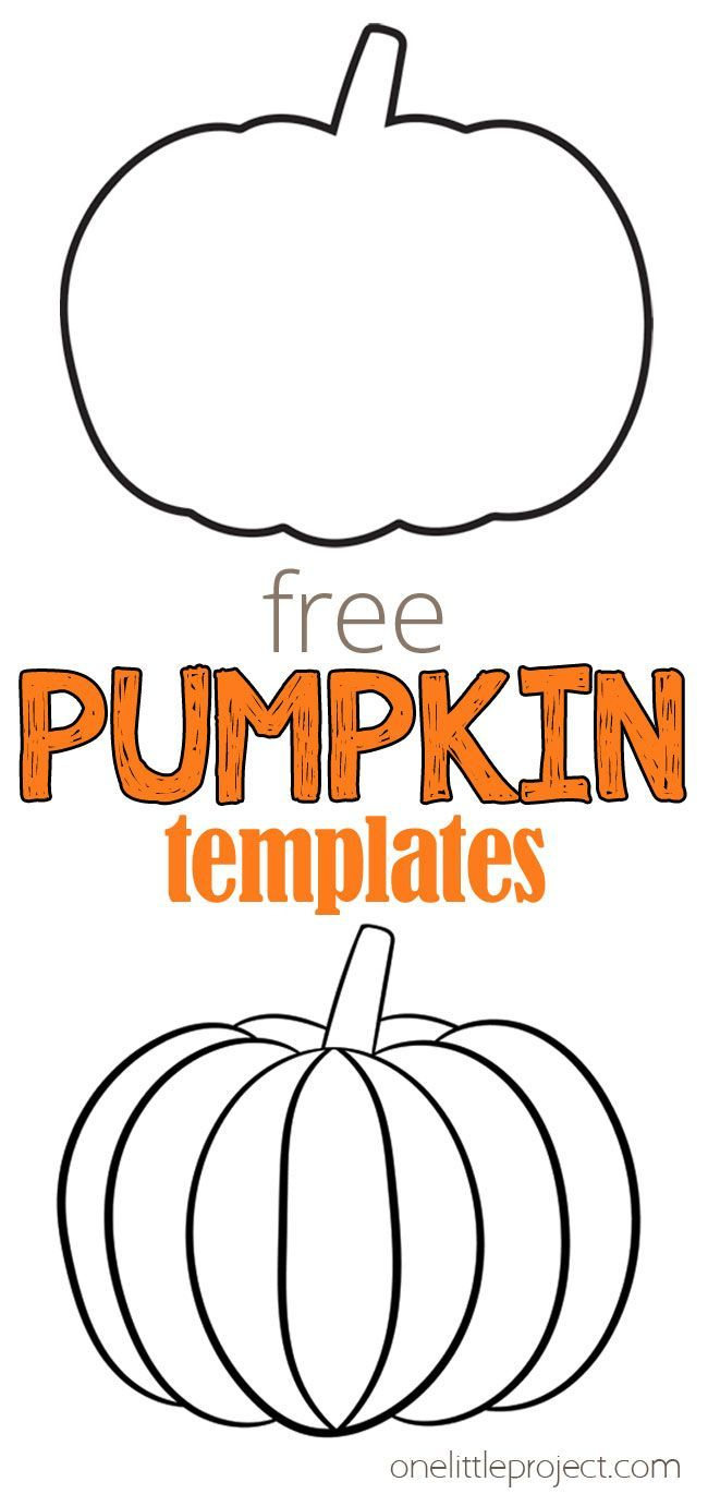 Pumpkin Template | Pumpkin Template, Halloween Preschool, Pumpkin throughout Pumpkin Cutouts Printable Free