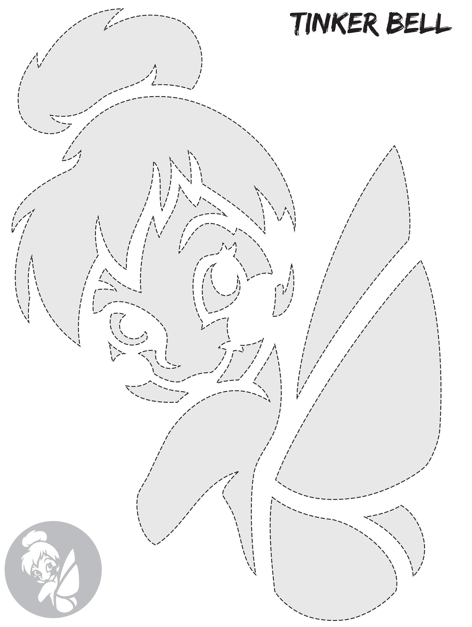 Pz C: Pumpkin Stencils | Tinkerbell Pumpkin Stencil, Disney in Tinkerbell Pumpkin Stencils Free Printable